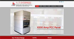 Desktop Screenshot of adenterprise.in